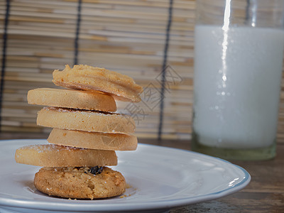 Cookies 饼干巧克力背景餐巾静物蛋糕甜食食物乡村图片