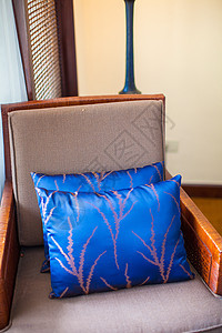 贴近装饰性枕头天然织物图片