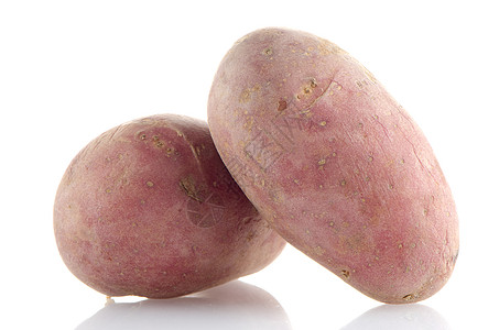 红土豆白色根菜红色土豆蔬菜背景图片