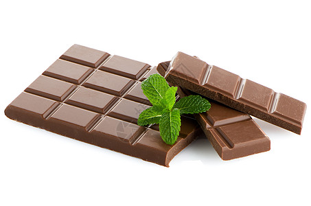巧克力的封闭细节美食芯片薄荷可可营养黑色诱惑甜点棕色糖果图片