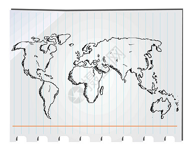 手工画铅笔草图图纸白色艺术背景图片