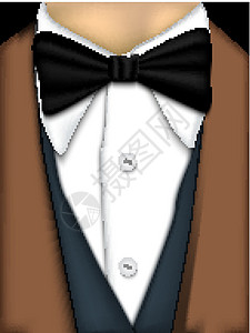 弓领黑色男性衣领仪式绅士白色领结夹克服装裙子图片