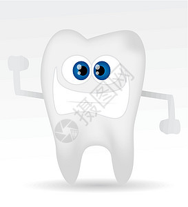 卡通牙牙牙疼卡通片插图牙膏指挥牙刷笑脸保健矫正牙齿图片