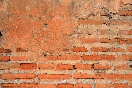 旧的红红色石板砖墙建筑推介会装饰石头黏土石工石墙风化长方形接缝图片