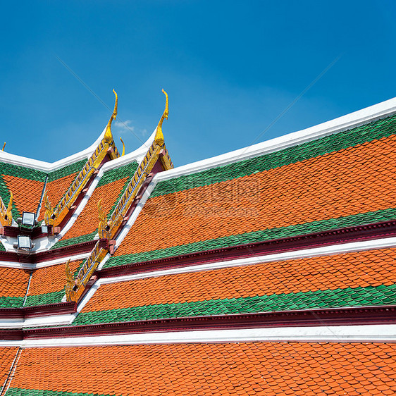 泰国寺庙佛教教堂屋顶 泰国图片