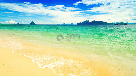 克拉丹岛 泰国安达曼海的一个岛屿旅游阳光热带旅行水域天空场景蓝色风景海滩图片