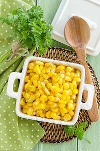 玉米角小吃桌子罐头盘子营养产品沙拉食物厨房团体图片