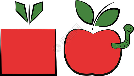 两个苹果 一个是有机的 另一个是GMO生态水果饮食干涉叶子生物学动物生物药品转型图片