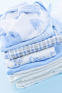 男婴婴儿衣服洗衣店新生毯子展示折叠袜子连体衣派对棉布服装图片
