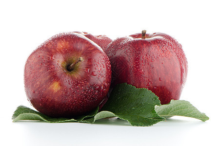 提取红苹果果汁美食营养水滴生态收成花园叶子水果农场图片
