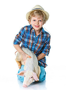 小农民友谊动物男性帽子孩子季节童年饥饿感情硬币图片