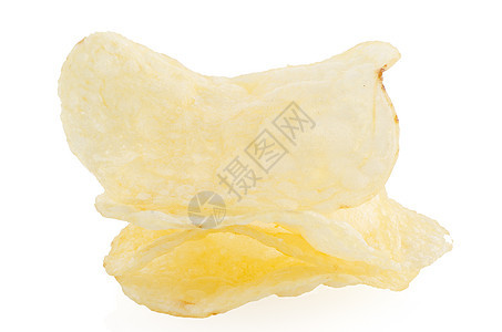 土豆薯片白色盐渍波纹油炸派对筹码宏观小吃芯片黄色图片