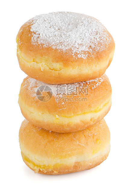 美味的甜甜圈面包甜点美食早餐传统油炸馅饼蛋糕小吃糕点图片