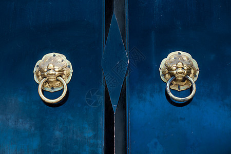 敲门戒指建筑学入口金属建筑黄铜门把手古董狮子安全图片