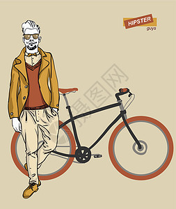 骑自行车的年轻人统计互联网踏板配件车把插图车辆健康运输旅行图片