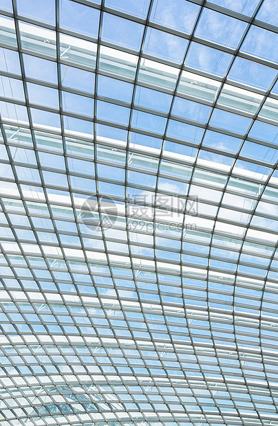 内部屋顶金属走廊购物中心旅行隧道蓝色办公室大厅天花板建筑图片