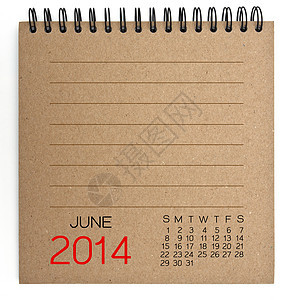 2014 日历棕质纸日程年度笔记纸白色笔记本季节书签数字日记正方形图片