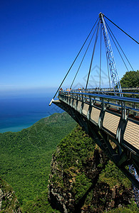 马来西亚兰卡维岛兰卡维天桥旅行热带天线风景海洋天桥群岛全景地标爬坡图片