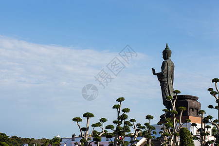 佛像蓝色日落宗教天空历史姿势树木日出太阳精神图片