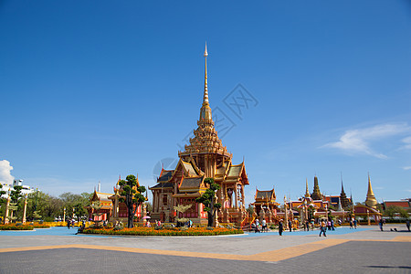 泰国的建筑设计风格场景旅游文化地标天空传统艺术装饰佛教徒图片