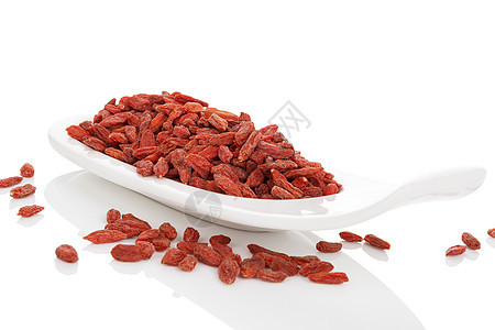 干草莓草本植物枸杞草本植物食物水平红色宏观药物营养图片