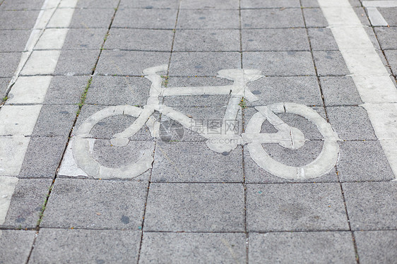 自行车符号线条灰色城市路标生态交通运动小路途径街道图片