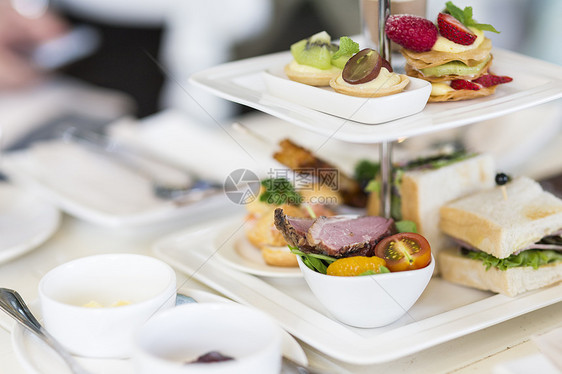 英语高茶套英语早餐面包咖啡美食蛋糕食物饮食盘子酒店甜点图片