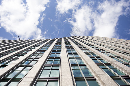 现代建筑 玻璃到蓝天摩天大楼天空建造建筑物财产商业办公室景观职场总部图片