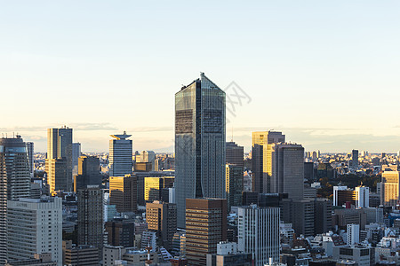 东京城市空间日落视图甲板蓝色建筑风景景观旅游城市播送旅行收音机图片