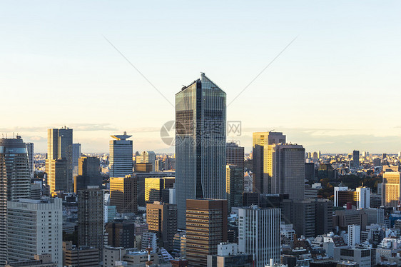 东京城市空间日落视图甲板蓝色建筑风景景观旅游城市播送旅行收音机图片