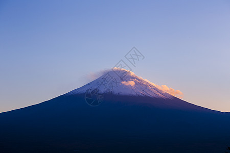 日本富士山公园国家旅行公吨蓝色积雪风景火山冰镇地标图片