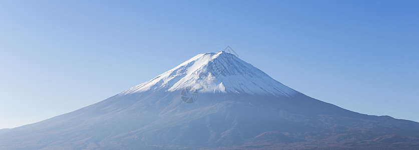 藤山观景全景 从川口湖 亚马纳什图片