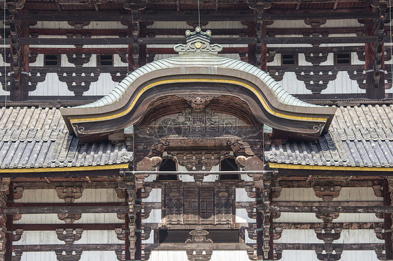 东吉寺 日本娜拉历史性建筑学大厅世界观光地标天空神社佛教徒木头图片