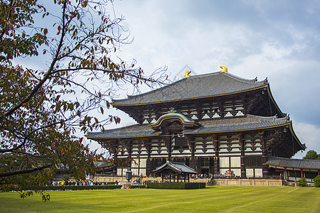 东吉寺 日本娜拉纪念碑观光建筑大厅佛教徒天空旅行宗教遗产历史性图片