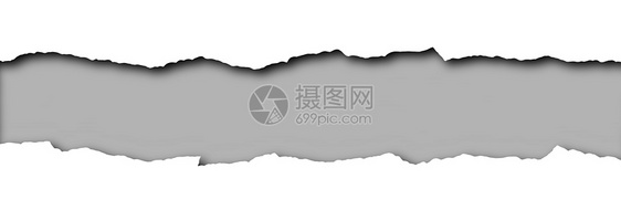 带灰色空格的破碎纸面 用于孤立文本图片