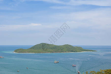 热带岛屿泰国旅行蓝色日光天空海浪荒野地平线海滩异国海岸线图片