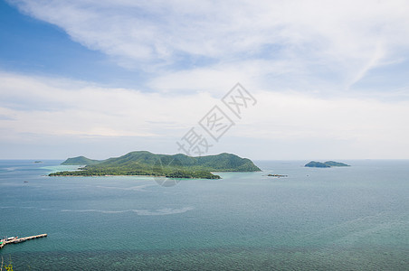 热带岛屿泰国海景沿海海洋棕榈海浪海滩支撑海岸情调荒野图片