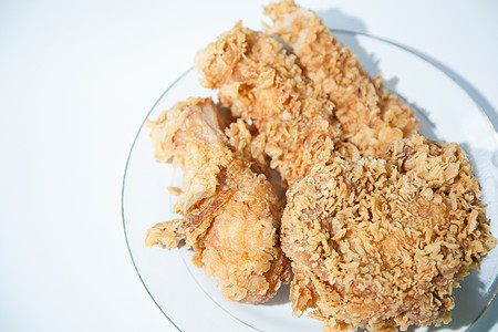炸鸡烤鸡美食鸡腿饮食涂层育肥翅膀油炸午餐脂肪营养图片