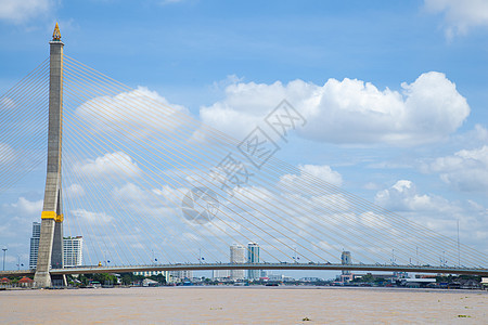 拉玛八号桥穿越交通构造电缆天空旅行建筑街道建造土地图片