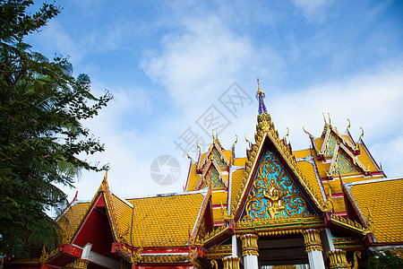 泰国是一个古老的艺术雕塑寺庙佛教徒旅游宗教雕像文化崇拜建筑祷告图片