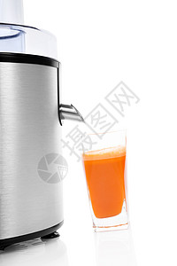 新鲜胡萝卜汁与果汁分离美食榨汁机玻璃挤压器营养混合器电气厨房电子产品蔬菜图片