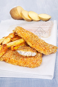 鱼和薯片 传统的英语饮食图片