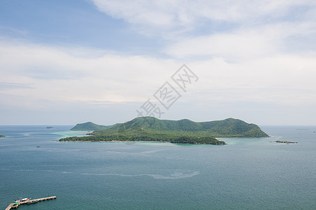 热带岛屿泰国荒野海岸天空蓝色支撑日光海浪太阳阳光海洋图片