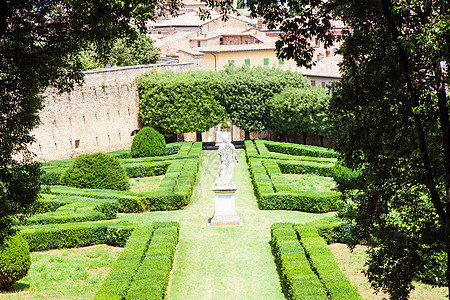 意大利花园国家基里科风景梦境绿色石头凉棚公园植物农村图片