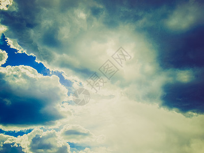 云层天空多云蓝天灰色白色风暴暴风雨天气材料图片