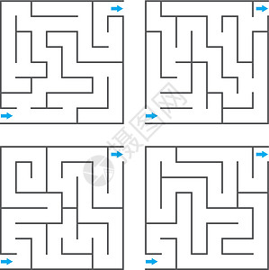 矢量马兹挑战角落艺术路线入口线索困惑游戏正方形谜语图片