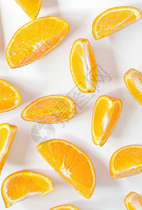 橙色切片橙子黄色饮食背景图片