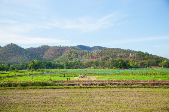 农场和山地图片