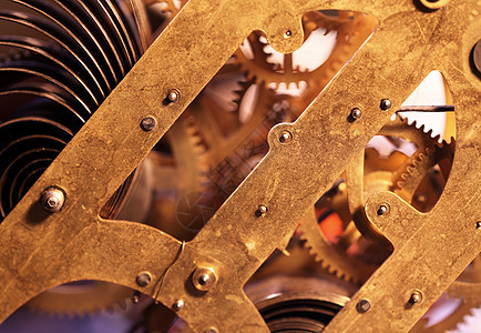 时钟机制引擎技术机器人古董运动乡愁时间齿轮金属口径图片