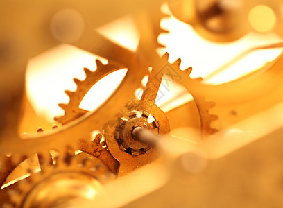 时钟机制口径时间工程黄铜乡愁传动齿轮引擎历史机器人图片